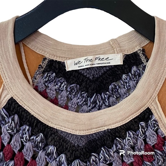Free People We the‎ Free Embroidered Raglan Sleeve Top - Picture 4 of 8